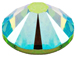 360   Peridot AB - 2058 Swarovski SS30 Foiled 