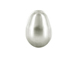 Light Grey -  11x8mm Teardrop Swarovski Crystal Pearls Strand of 25
