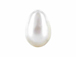 White -  11x8mm Teardrop Swarovski Crystal Pearls Strand of 25