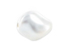 White -  9x8mm Twist Swarovski Crystal Pearls Strand of 25