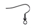 Gun metal finish Earwire with Ball & Coil - Bulk Pack of 25 Gross