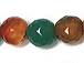 Multi Color Birghts  6mm Faceted Round Agate Gemstone Full Strand