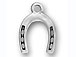 Sterling Silver Large Horseshoe charm  with Jumpring