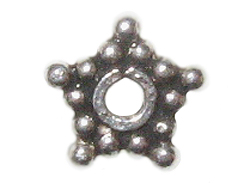 6.6mm 5-Point Star Bali Bead