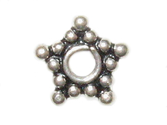 6.75mm 5-Point Star Bali Bead