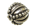 9x10.5mm  Bali Style Silver Bead