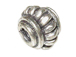 5x5.7mm Bali Style Silver Bead, 10 pcs