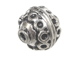 9.3x9.6mm Bali Style Silver Bead