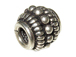 7.4x8mm Bali Style Silver Bead