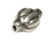 9.8x6.1mm Bali Style Silver Bead 