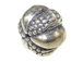 9x12.5mm  Bali Style Silver Bead