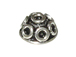 6.5mm Bali Silver Bead Cap  