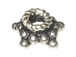 8mm 5-Point Star Bali Silver Bead Cap  (larger size of C008)
