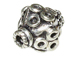 9.4x8.5mm Bicone Shape Bali Style Silver Bead