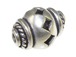 13.1mm Decorative Bali Style Silver Bead