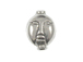 13.3x10mm Bali Style Silver Bead