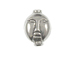 13.3x10mm Bali Style Silver Bead