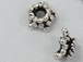 4mm+ Bali Style Silver 5-Point Star Bead Caps Bulk Pack of 90
