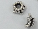 20 - 4mm+ Bali Style Silver 5-Point Star Bead Caps