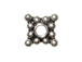 6.5mm Square Bali Daisy Bead