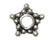 8.25mm 5-Point Star Bali Style Silver Beads