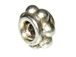 3.2x5.1mm Bali Style Silver Spacer Bead