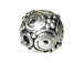 9x8.5mm  Bali Style Silver Bead