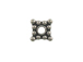 4.3mm Square Bali Daisy Bead