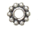 6mm (Approx). oxidized Turksih Silver Daisies with 3mm Hole.   *VERY SPECIAL PRICE* @ $1.35/gm to $1.20/gm