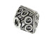 12.4mm Square Bicone Bali Silver Bead