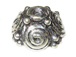 8.4mm Silver Spiral Design Bead Cap