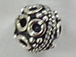 6.1x6.6mm Bali Style Silver Bead Bulk Pack of 50