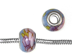 13mm Lampwork Glass Beads - Plated Core