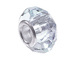June Faceted Glass Bead, with Plated Silver Core  - Alexandrite