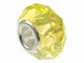 Yellow Faceted Glass Bead