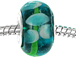 14mm Lampwork Glass Beads -  Plated Core