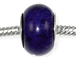 Large Hole Synthetic Gemstone Beads - Lapis