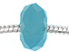14mm Faceted Glass Bead - Pacific Blue Opal 