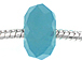 14mm Faceted Glass Bead - Pacific Blue Opal 