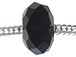 14mm Faceted Glass Bead - Black