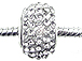 14mm Rhinestone Plated Beads - White/Crystal