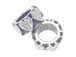 2 Sterling Silver Polished Heart Pattern Large Hole Bead