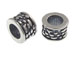 Sterling Silver Dot Pattern Large Hole Bead-5.25x8mm (4.8mm Hole)