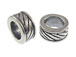 Sterling Silver Rope Pattern Large Hole Bead-4.25x8.25mm (5mm Hole)