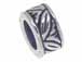 Sterling Silver Leaf Pattern Large Hole Bead-4.5x8.25mm (5.5mm Hole)