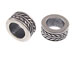 Sterling Silver Wheat Pattern Large Hole Bead