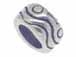 Sterling Silver Funky Wave Pattern Large Hole Bead-4.3x8mm (5mm Hole)