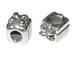 Sterling Silver Gift Box Large Hole Bead-6.5x9x7.5mm (3.9mm Hole)