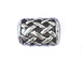 Sterling Silver Tapered Woven Large Hole Bead-12x8.75mm (5.75mm Hole)