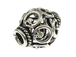 Bali Style Silver Filigree Large Hole Bead-16.2x13mm (3.5mm Hole) 